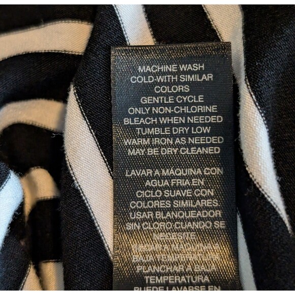 White House Black Market Size M Dress Striped Shift Stretch Casual Nautical - Picture 7 of 9